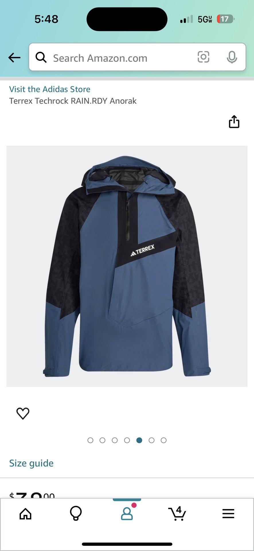 Adidas Terrex $380 Dollars Techrock RAIN RDY Sweater 