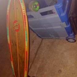 "The Dark Side "Satafe Cruz -Long Board  (Nearly Brand New Only !)