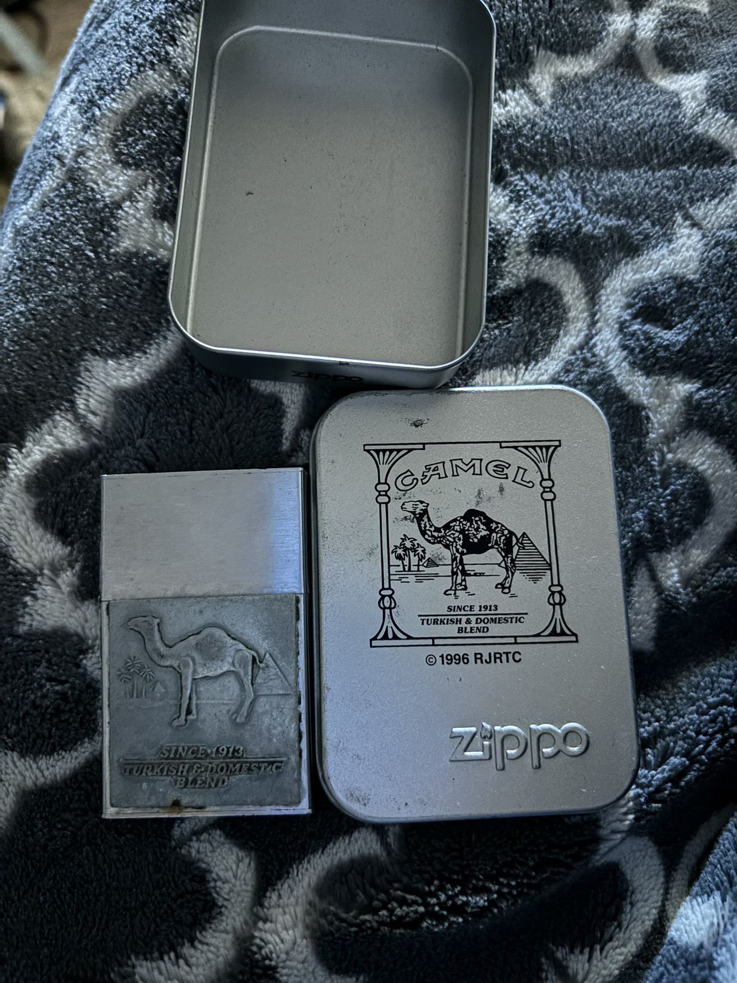 Vintage Camel Zippo Light 🔥and Case