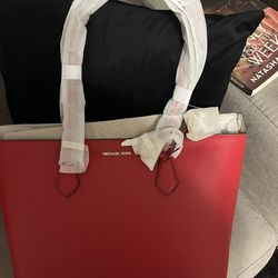 MK Red Tote