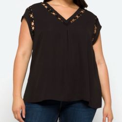 DANIEL RAINN • Black Kabari Cutout Blouse