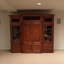 Ethan Allen Country Crossing Entertainment Wall Unit