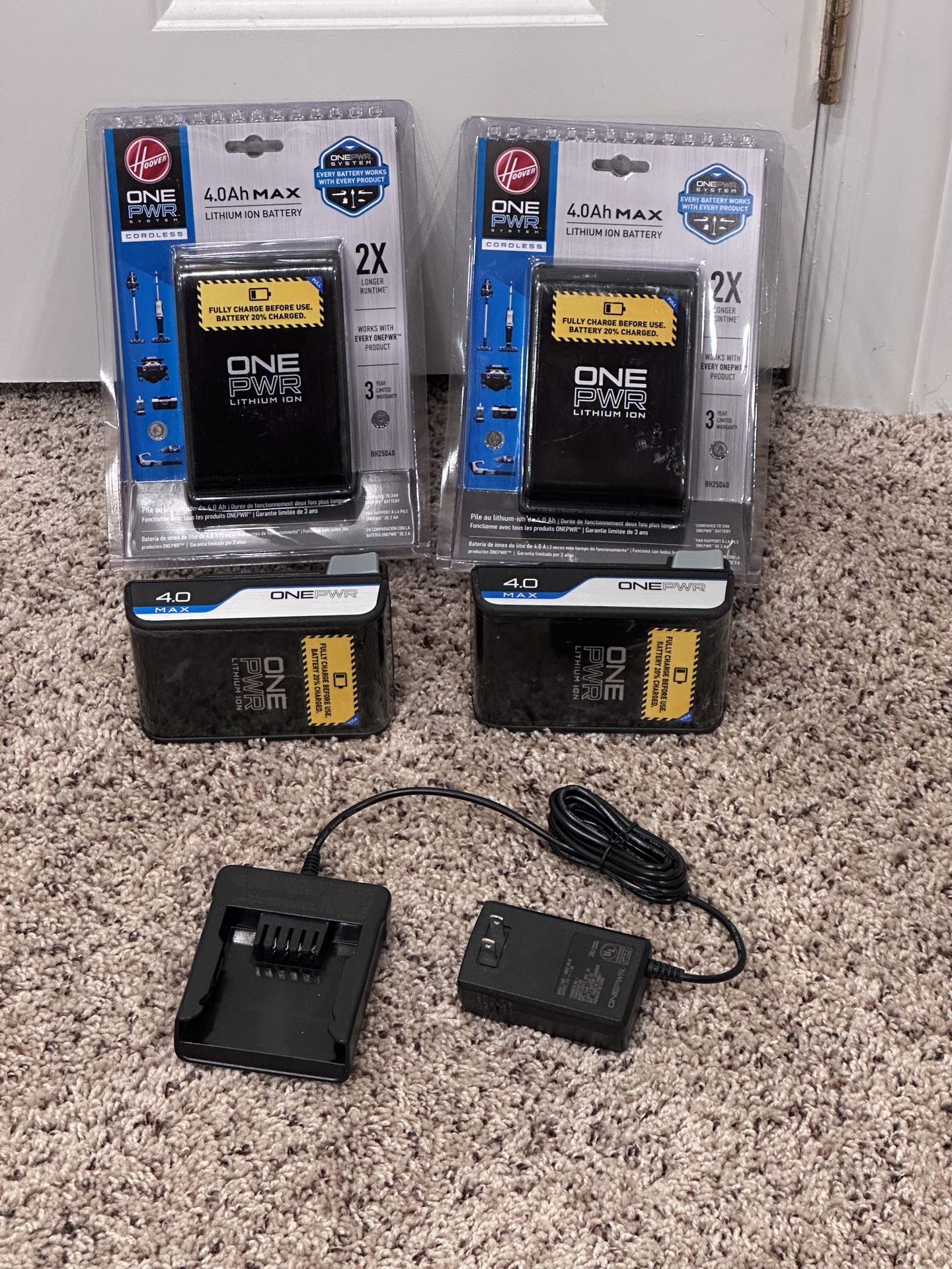 Hoover Vacuum ONEPWR 4.0 Ah Max Lithium-Ion Battery, BH25040