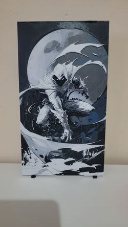 New 10" inch 3D Moon Knight Wall Art