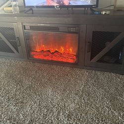 Brand new fireplace TV stand