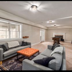 2 Sofas and an Ottoman