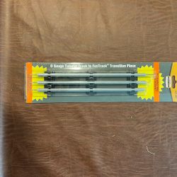 Menards (contact info removed) O Gauge Tubular Track to FasTrack Transition Piece