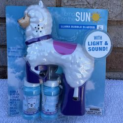 Brand New Bring On The Sun Llama Bubble Blaster Brand New Never Opened