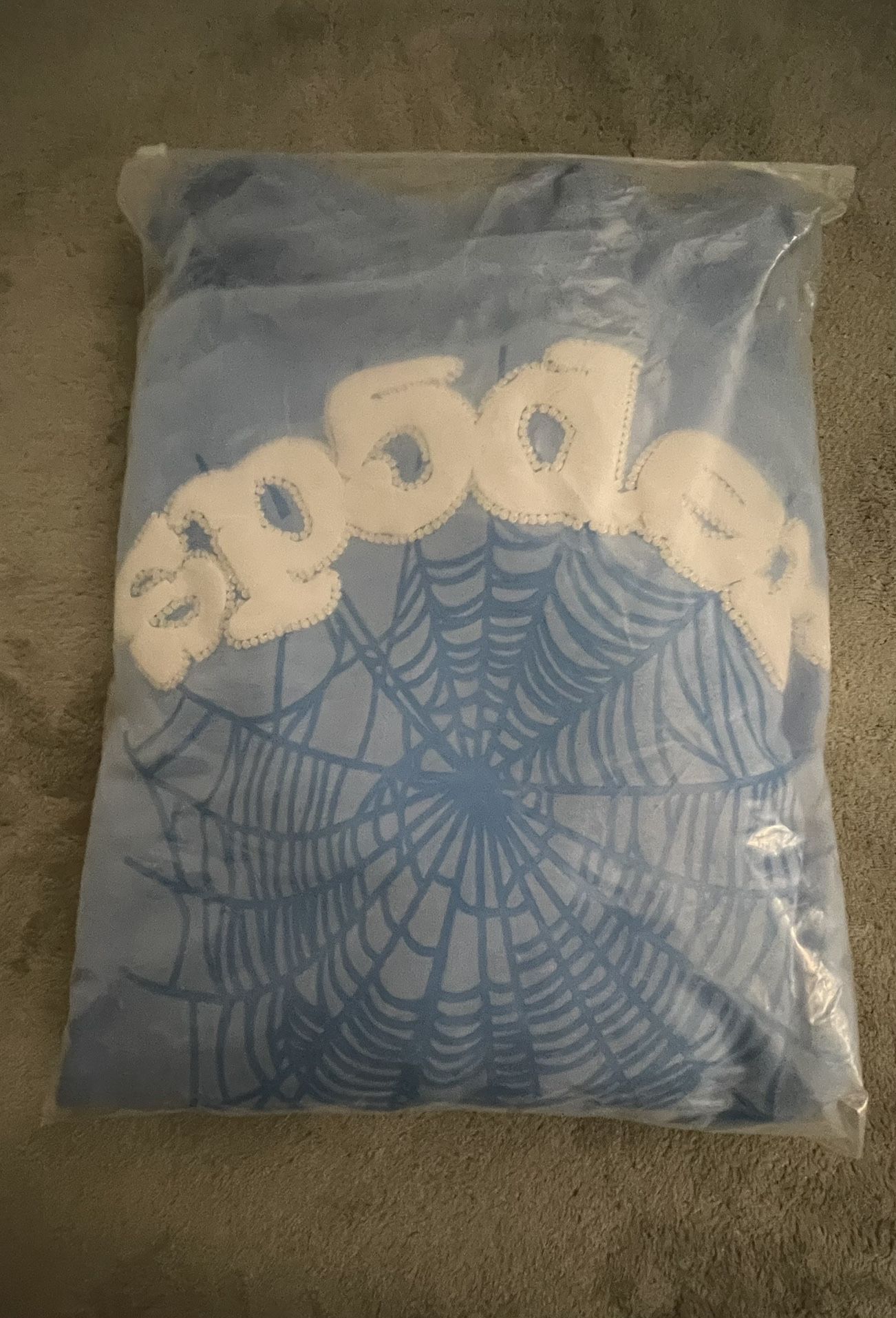 sky blue spider hoodie