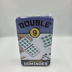 NEW ChickenFoot Double 9 Color Dot Dominoes By University Games 2022 Sealed