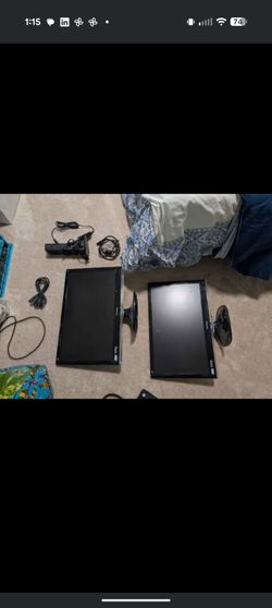 Monitors home office set
