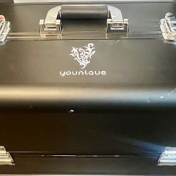 Black Trunk Train Carry Case *New Cond