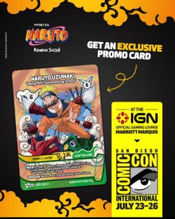 SDCC 2026 Naruto Mythos TCG Naruto Uzumaki IGN Promo Card Exclusive