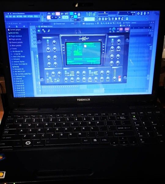 Toshiba Satellite Studio Laptop With FLstudio And Autotunes Ready To Make Beats And Record