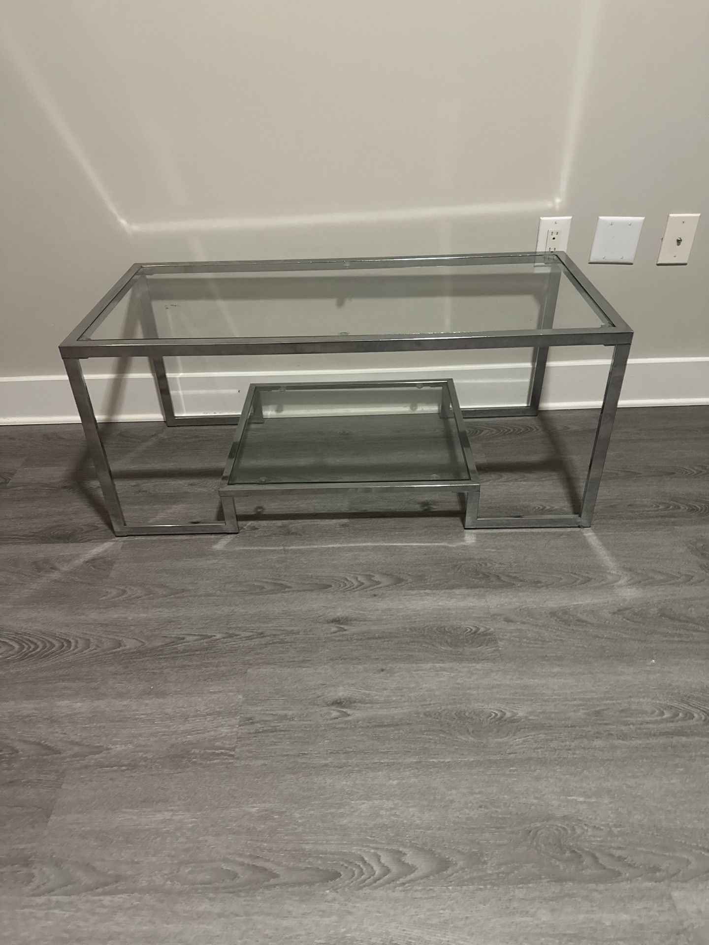 2 Tier Glass Coffee Table