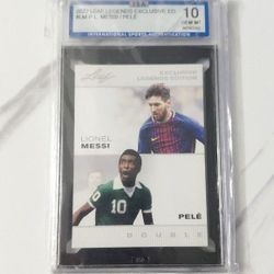Lionel Messi / Pele. Gem Mint 10