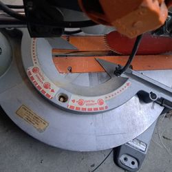 Ridgid 12 In Dual Bev Chop Saw