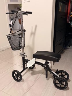 Knee Scooter Walker with Basket