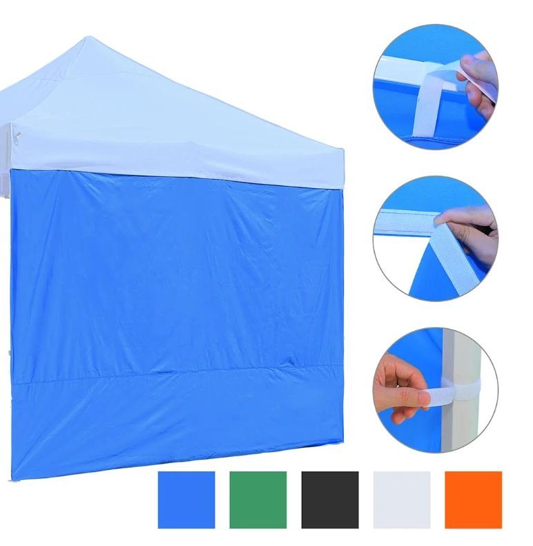 Canopy Tent Wall 10x7 ft Universal Canopy Sidewall Panel (Color Options) - Weather Sun Protection - Summer Sale