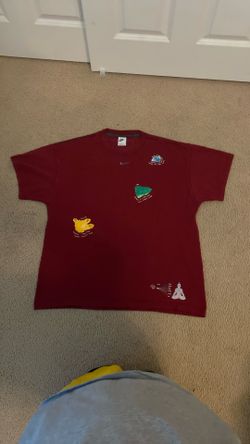 Red Cosmic Swoosh Energy Flow Nike Tee