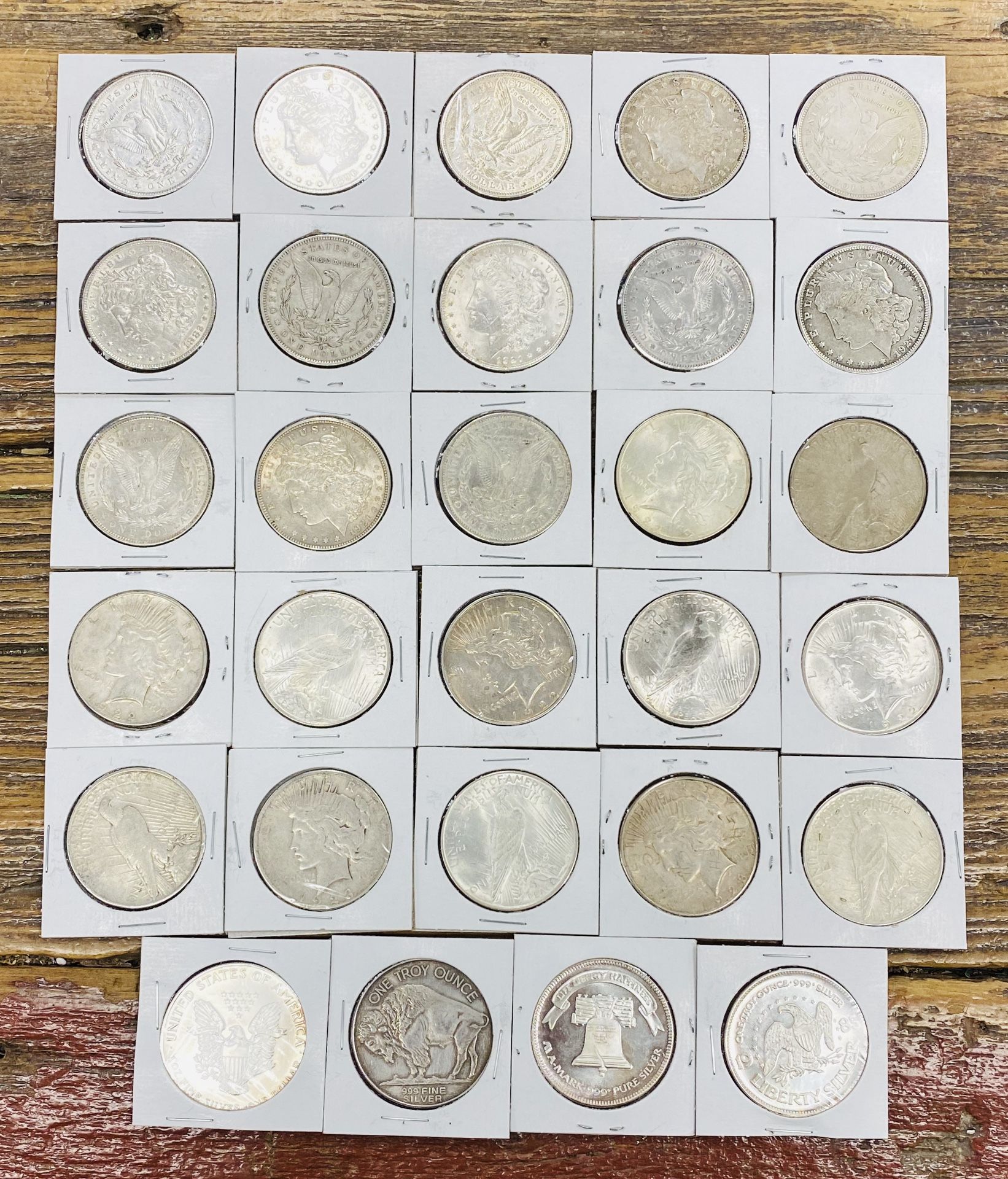 29 Silver Coins - Morgan’s/Peace
