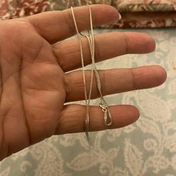 Real 925 sterling silver Chain Necklace