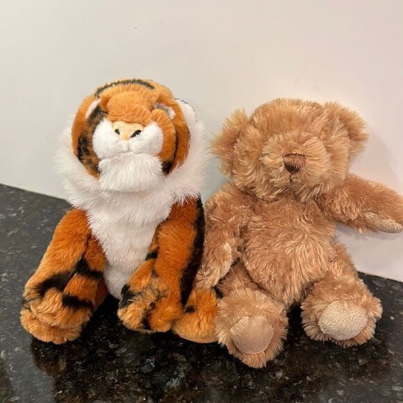 Retired Vintage Keel Teddy Bear Plush Soft Toy & KEEL TOYS SIMPLY PLUSH TIGER