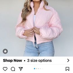Pink Puffer Jacket 