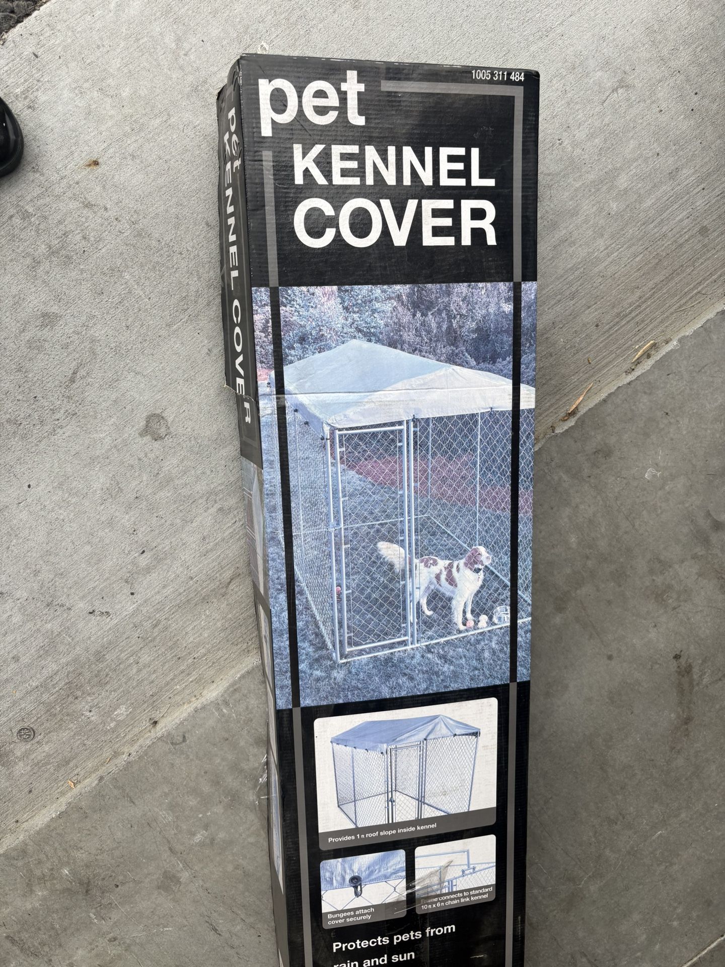 ft. x 10 ft. Outdoor Waterproof Roof for Chain Link Dog Kennel