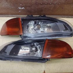 92-95 Honda Civic 2-Door/3-Door/4-Door Headlights Faros Calaveras Micas Luces 
