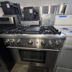 36" THERMADOR DUAL FUEL RANGE STAINLESS STEEL 