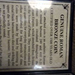 Roman Bronze Coin Certified Over 1500 Years Old