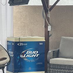Bud Light Beer Cooler (Rolling, Works)