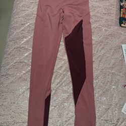 Womens Xs Pink Maroon Gymshark Leggings 