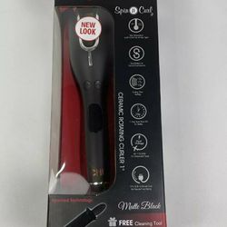 CHI Spin N Curl, Curling Iron For Healthy & Shiny Effortless Curls & Waves, Provides Preset Temperature Settings For Each Hair Texture, Onyx Black

1K