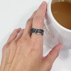 925 sterling silver women's Star cuff ring Gift