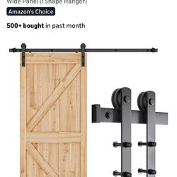 Smart Standard 6.6 FT Barn Door Hardware Kit, Barn Door Track (DOOR NOT INCLUDED)