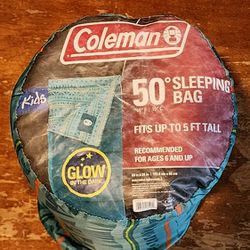 COLEMAN 50 Sleeping Bag Newer In Bag