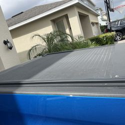 Retractable Tonneau Cover Fits 2015-2024 Chevy Colorado/GMC Canyon 5' Truck Bed Aluminum Matte Black Low Profile Waterproof (Retractable, M