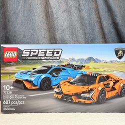 LEGO Speed Champions Lamborghini Revuelto & Huracan STO 77238 607 PCS New Sealed