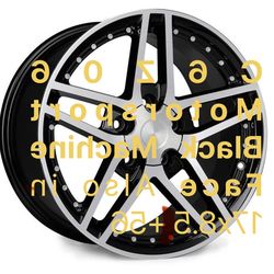 C6 Z06 Motorsport  Black Machine Face 18x8.5 +56