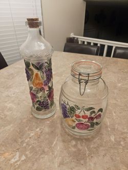 Italian Glass Kitchenware Set