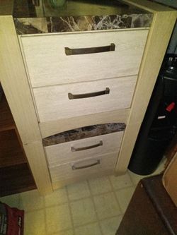 Set of two drawer matching nightstands
