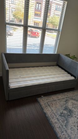 Twin Size Daybed frame with 2 Storage drawers