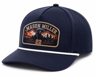 New Custom Mason Miller #22 “Reaper” Navy Snapback Hat