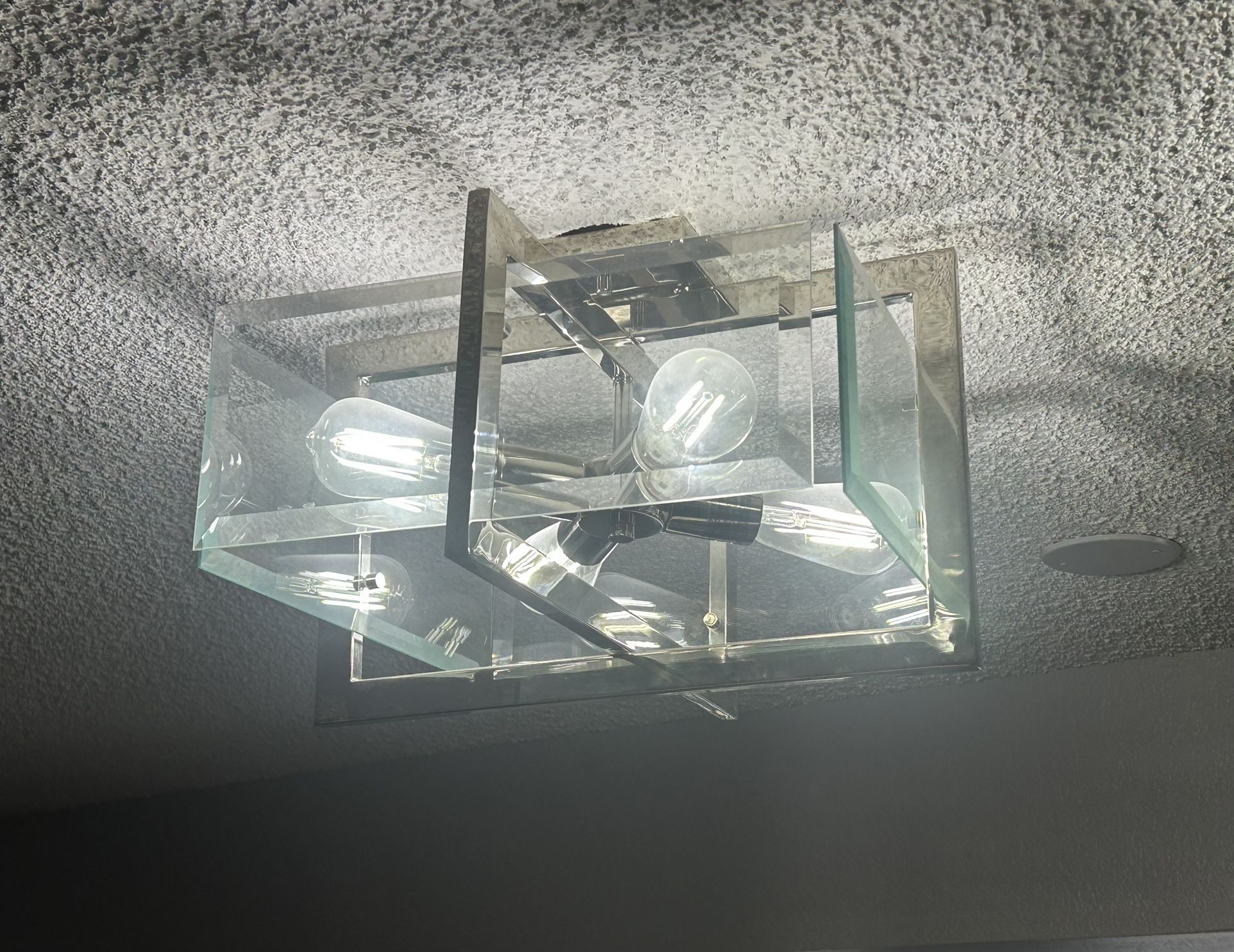 New Open Box, Designers Fountain Semi Flush Modern Dimmable Lighting Fixture 