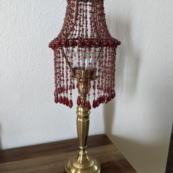 15" Brass Candle Lamp