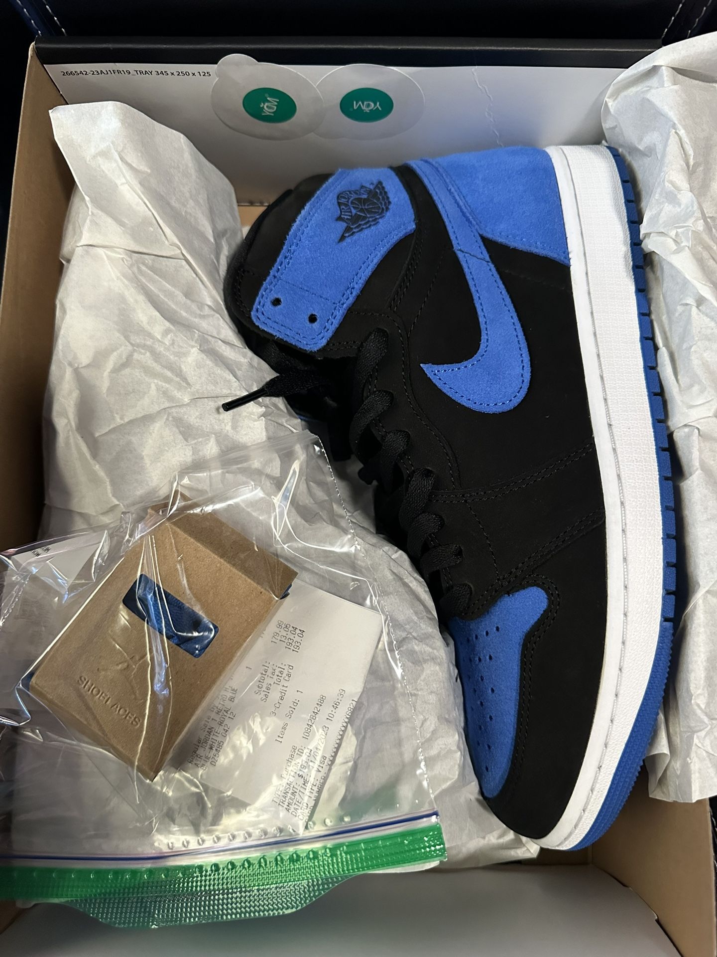 Nike Air Jordan 1 High OG Royal Blue Reimagined Men Sz 12 Basketball