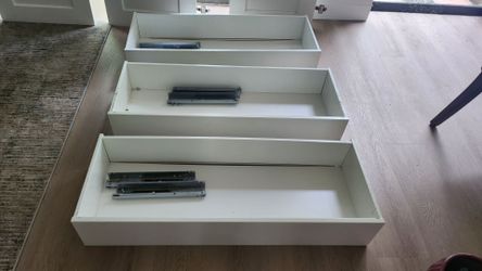 3 IKEA KOMPLEMENT
Drawers, white, 39 3/8x13 3/4 "