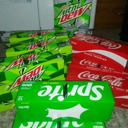 Pop! Mountain Dew, Coke, Sprite! 12 pks